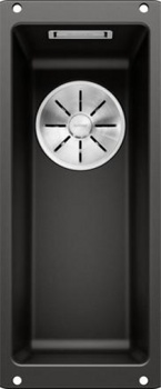 Кухонная мойка Blanco Subline 160-U (черный, с отводной арматурой InFino®) - фото