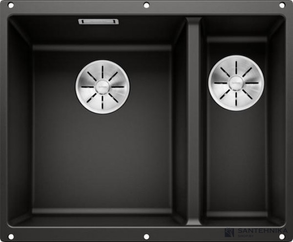 Кухонная мойка Blanco Subline 340/160-U (черный, левая, с отводной арматурой InFino®)
