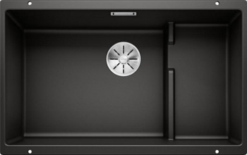Кухонная мойка Blanco Subline 700-U Level (черный, с отводной арматурой InFino®) - фото
