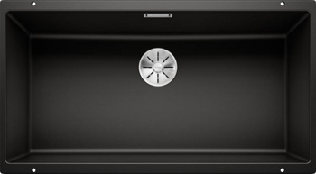 Кухонная мойка Blanco Subline 800-U (черный, c отводной арматурой InFino®) - фото