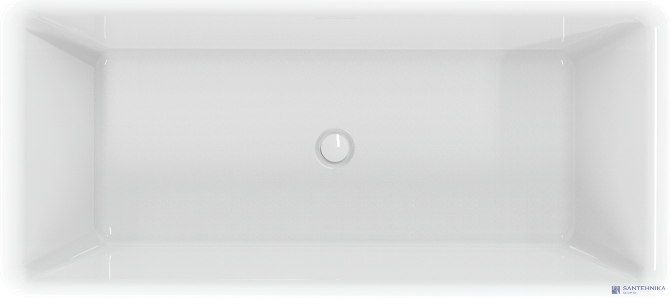 Акриловая отдельностоящая ванна AQUAme AQM3502GW, белый 170х80 см 