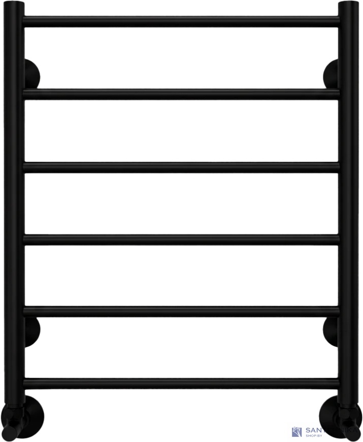 Полотенцесушитель водяной Terminus Аврора П6 500х600, черный матовый