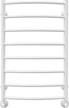 Полотенцесушитель водяной Terminus Классик П8 500х800, белый матовый - фото
