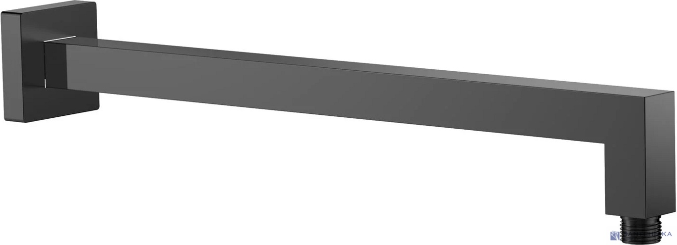 Душевой кронштейн 40 см AQUAme Savona AQM8704MB, черный