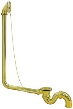 Сфон для ванны Wirquin, золото - фото
