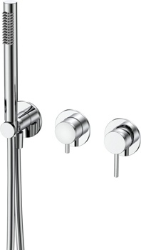 Смеситель 3-х канальный скрытого монтажа AQUAme Siena AQM8805CR, хром - фото