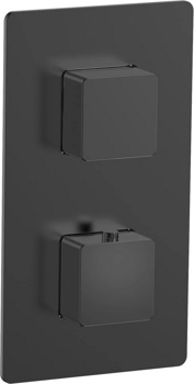 Термостат на 3 канала скрытого монтажа AQUAme Savona AQM8809MB, черный - фото