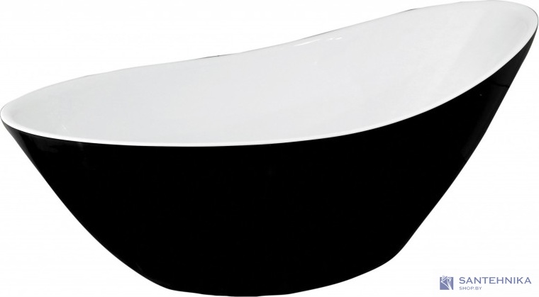 Акриловая отдельностоящая ванна Esbano London (black) 180х80