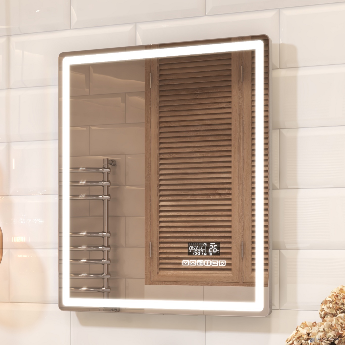 Зеркало Vigo Geometry Media voice 600