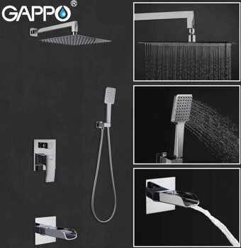 Набор для ванны скрытого монтажа Gappo G7107-20 - фото2
