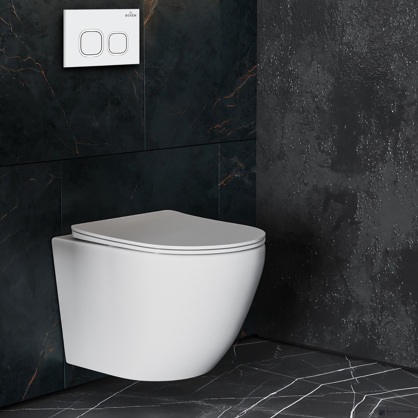 Комплект 4 в1 инсталляции для подвесного унитаза Roxen StounFix Dual Fresh 826157