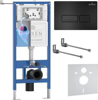 Комплект 4 в1 инсталляции для подвесного унитаза Roxen StounFix Dual Fresh 847702 - фото