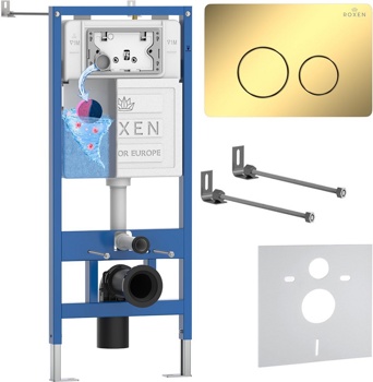 Комплект 4 в1 инсталляции для подвесного унитаза Roxen StounFix Dual Fresh 868400 - фото