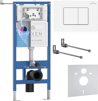 Комплект 4 в1 инсталляции для подвесного унитаза Roxen StounFix Dual Fresh 868402 - фото