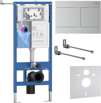 Комплект 4 в1 инсталляции для подвесного унитаза Roxen StounFix Dual Fresh 868404 - фото