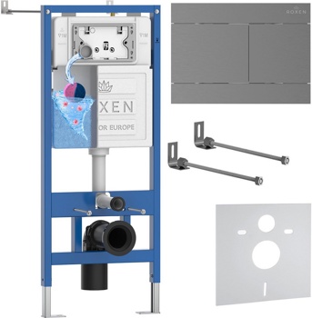 Комплект 4 в1 инсталляции для подвесного унитаза Roxen StounFix Dual Fresh 868405 - фото