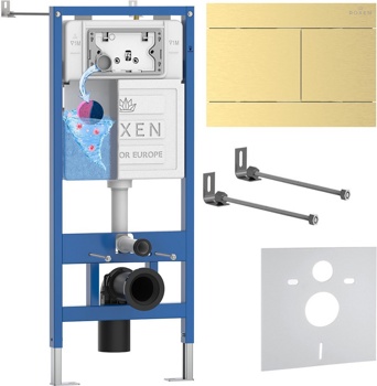 Комплект 4 в1 инсталляции для подвесного унитаза Roxen StounFix Dual Fresh 868408 - фото