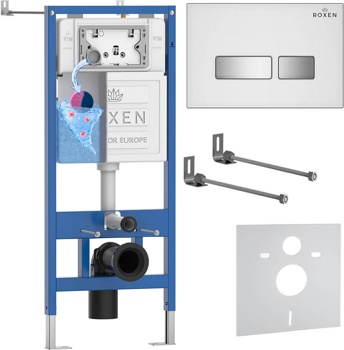 Комплект 4 в1 инсталляции для подвесного унитаза Roxen StounFix Dual Fresh 871161 - фото