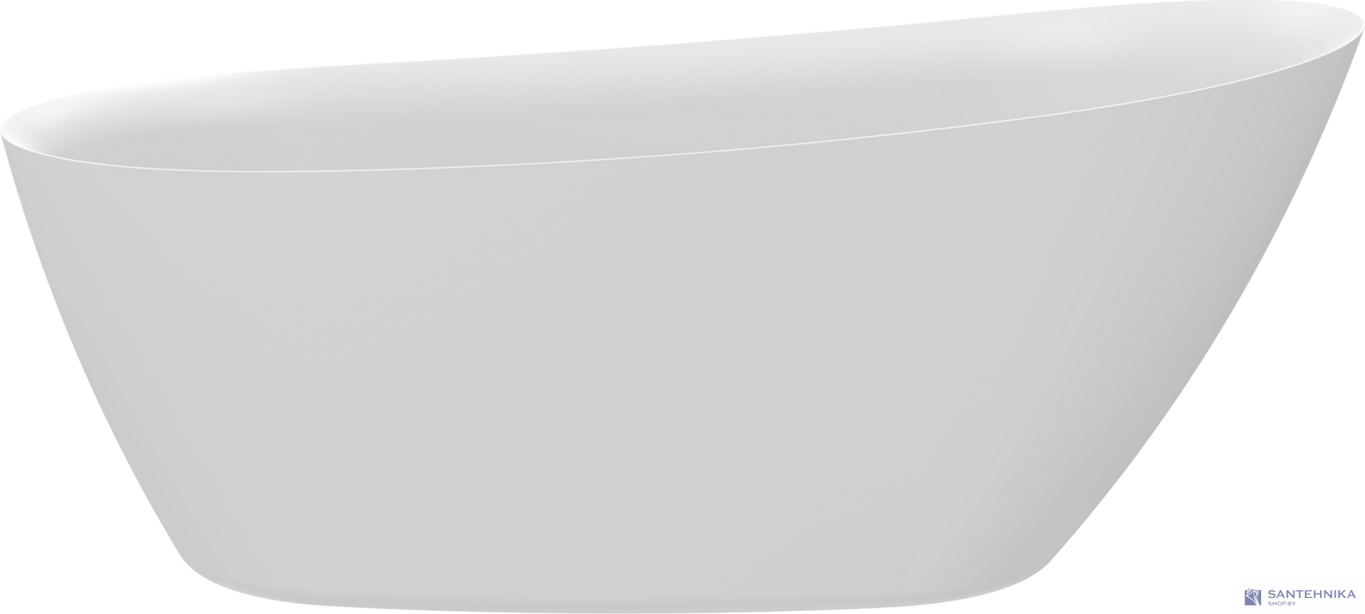 Акриловая отдельностоящая ванна AQUAme AQM3503MW, белый мат 170х75 см 