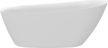 Акриловая отдельностоящая ванна AQUAme AQM3503MW, белый мат 170х75 см  - фото2