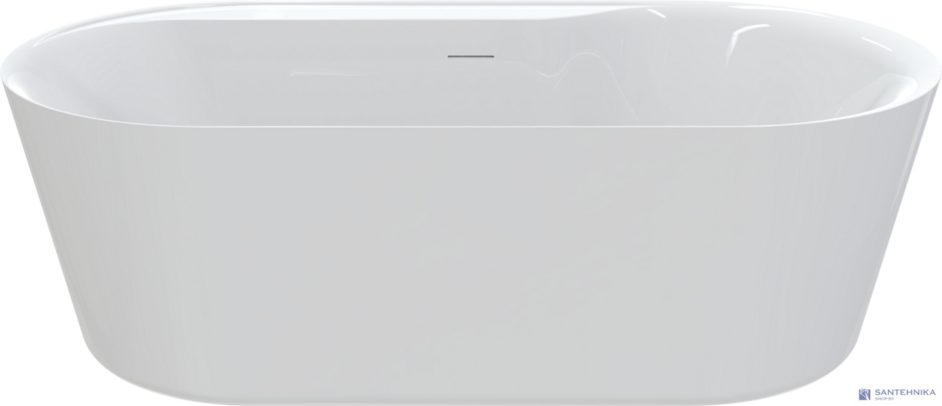 Акриловая отдельностоящая ванна AQUAme AQM3505GW-L, белый 180х85 см 