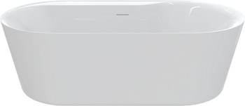 Акриловая отдельностоящая ванна AQUAme AQM3505GW-L, белый 180х85 см  - фото2