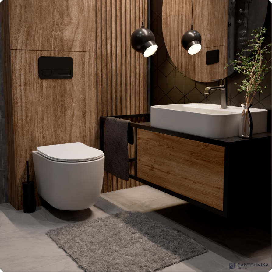 Смеситель для умывальника AQUAme Asti AQM6410GM, графит