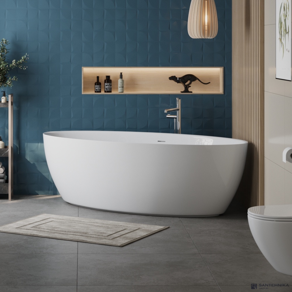 Акриловая отдельностоящая ванна BelBagno BB707-1860-880
