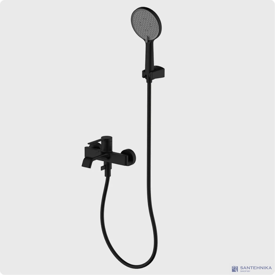 Смеситель для ванны AQUAme Asti AQM6412MB, черный