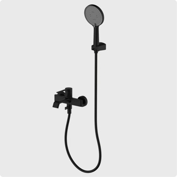 Смеситель для ванны AQUAme Asti AQM6412MB, черный - фото