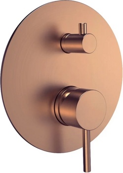 Смеситель 2-х канальный скрытого монтажа AQUAme Siena AQM8803BC, медь - фото