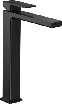 Смеситель для умывальника высокий AQUAme Savona AQM6814MB, черный - фото