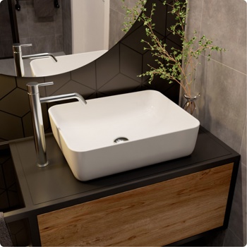 Смеситель для умывальника высокий AQUAme Siena AQM6214CR, хром - фото2