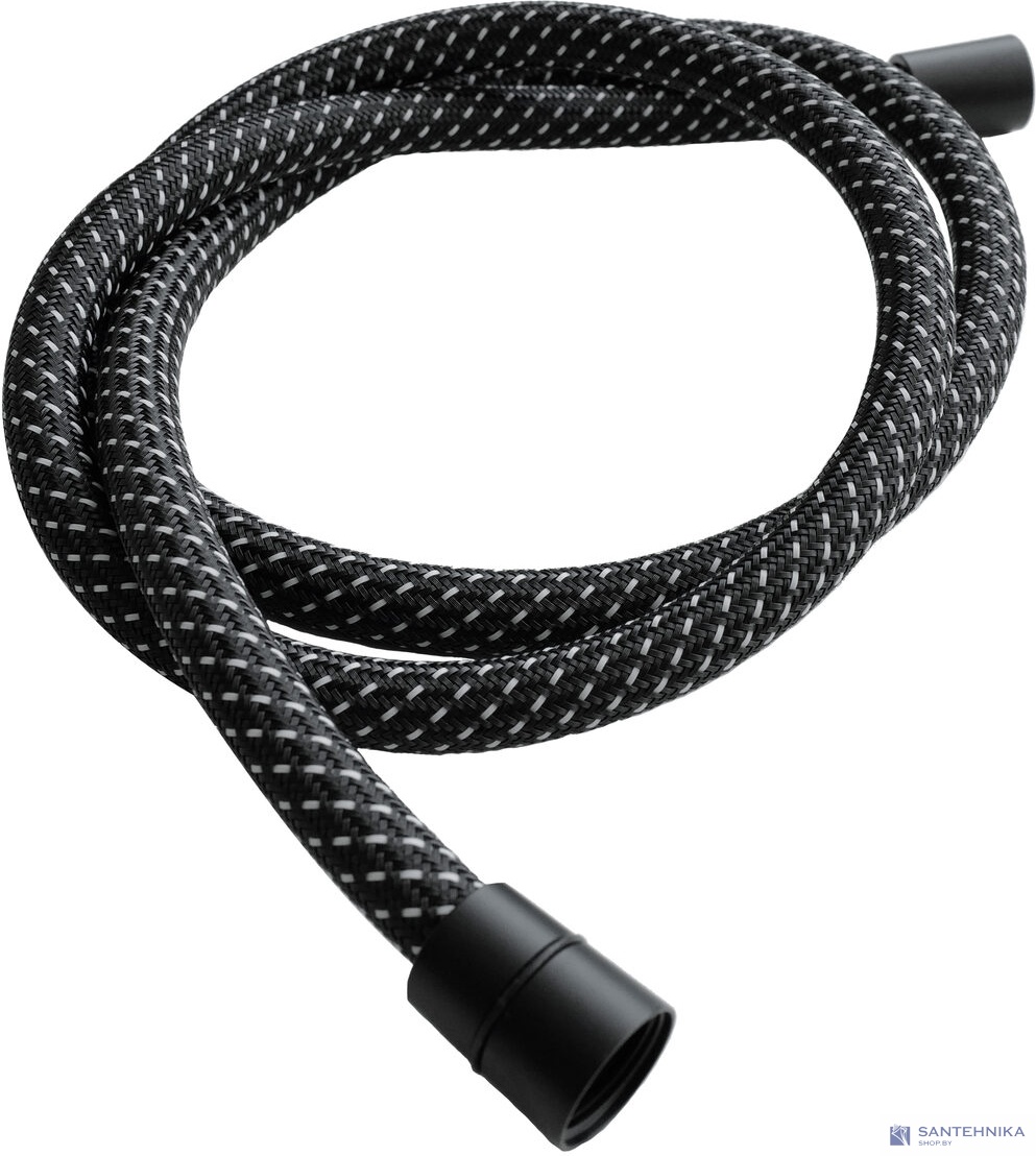 Шланг для душа 1,5 м AQUAme AQM1503MB, гайка черный