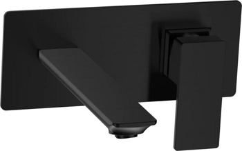 Смеситель для умывальника скрытого монтажа AQUAme Savona AQM6815MB, черный - фото