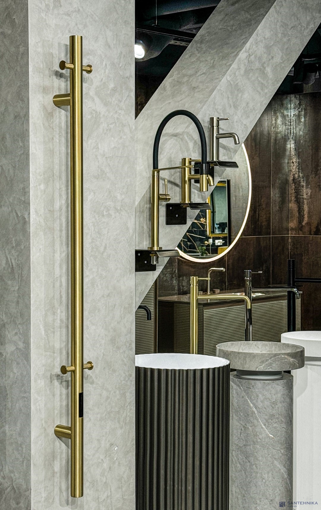 Полотенцесушитель электрический Boheme Uno 726-G, золото