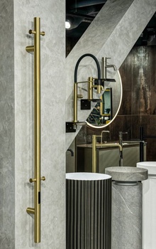 Полотенцесушитель электрический Boheme Uno 726-G, золото - фото2