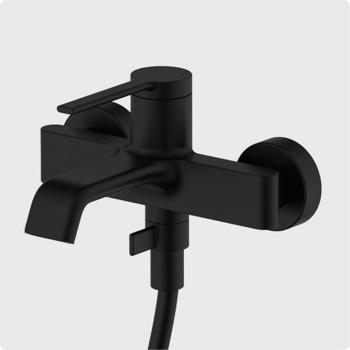 Смеситель для ванны AQUAme Asti AQM6412MB, черный - фото2