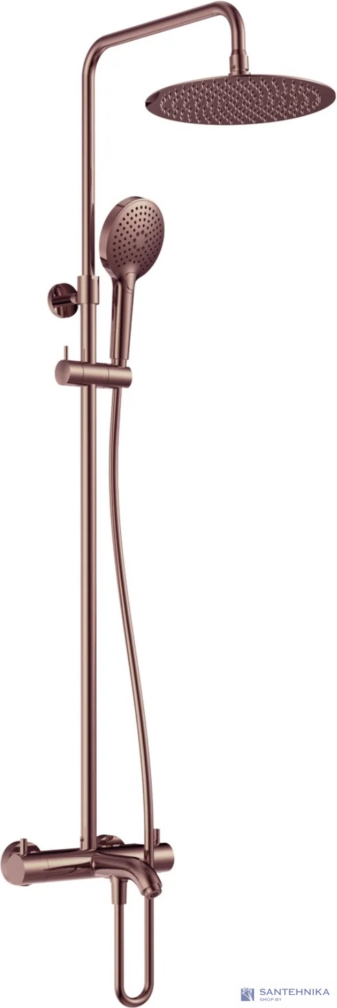 Душевая система для ванны AQUAme AQM8008BC, медь