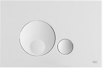 Кнопка смыва OLI Globe белая - фото