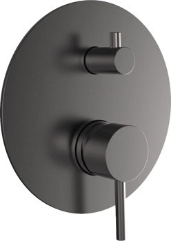 Смеситель 2-х канальный скрытого монтажа AQUAme Siena AQM8803GM, графит - фото