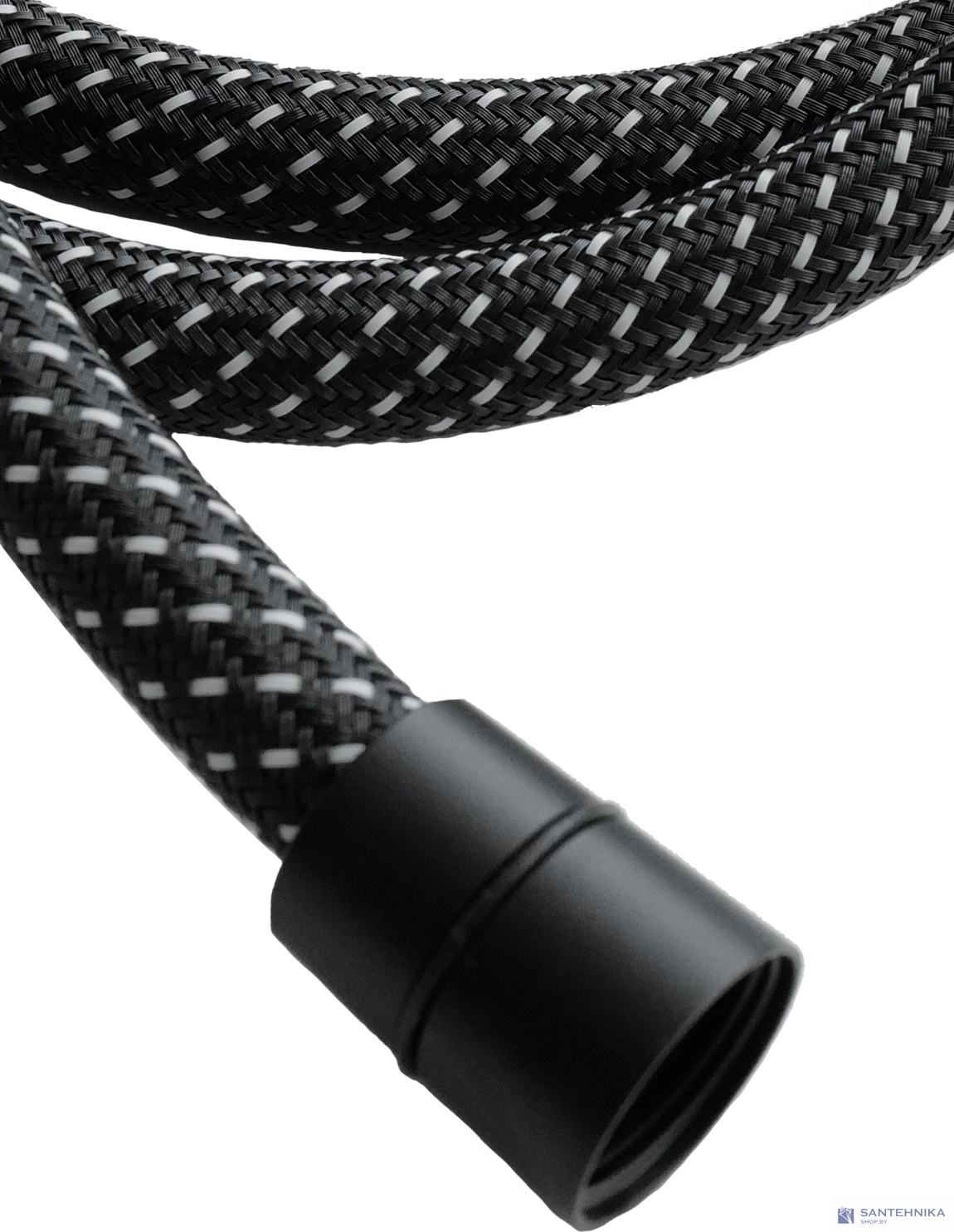 Шланг для душа 1,5 м AQUAme AQM1503MB, гайка черный