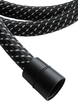 Шланг для душа 1,5 м AQUAme AQM1503MB, гайка черный - фото2