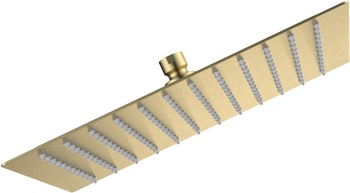 Верхний душ 30х30 см AQUAme AQM8607BG, золото матовое - фото