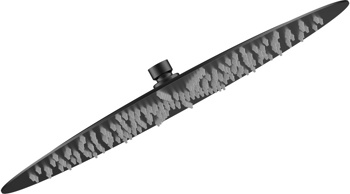 Верхний душ 40 см AQUAme AQM8606MB, черный матовый - фото