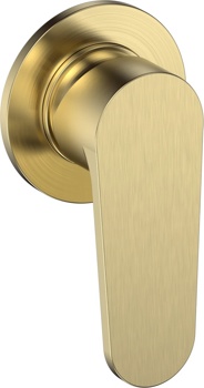 Смеситель на 1 канал скрытого монтажа AQUAme Novara AQM8813BG, золото матовое - фото