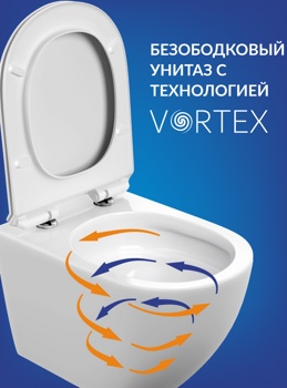 Унитаз подвесной Cersanit Brasko Vortex - фото2