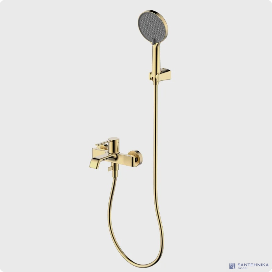 Смеситель для ванны AQUAme Asti AQM6412BG, золото матовое