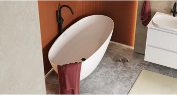 Каменная ванна Canterno Толедо 170, белый глянцевый - фото2