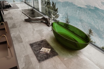 Прозрачная ванна Abber Kristall AT9702Emerald - фото2